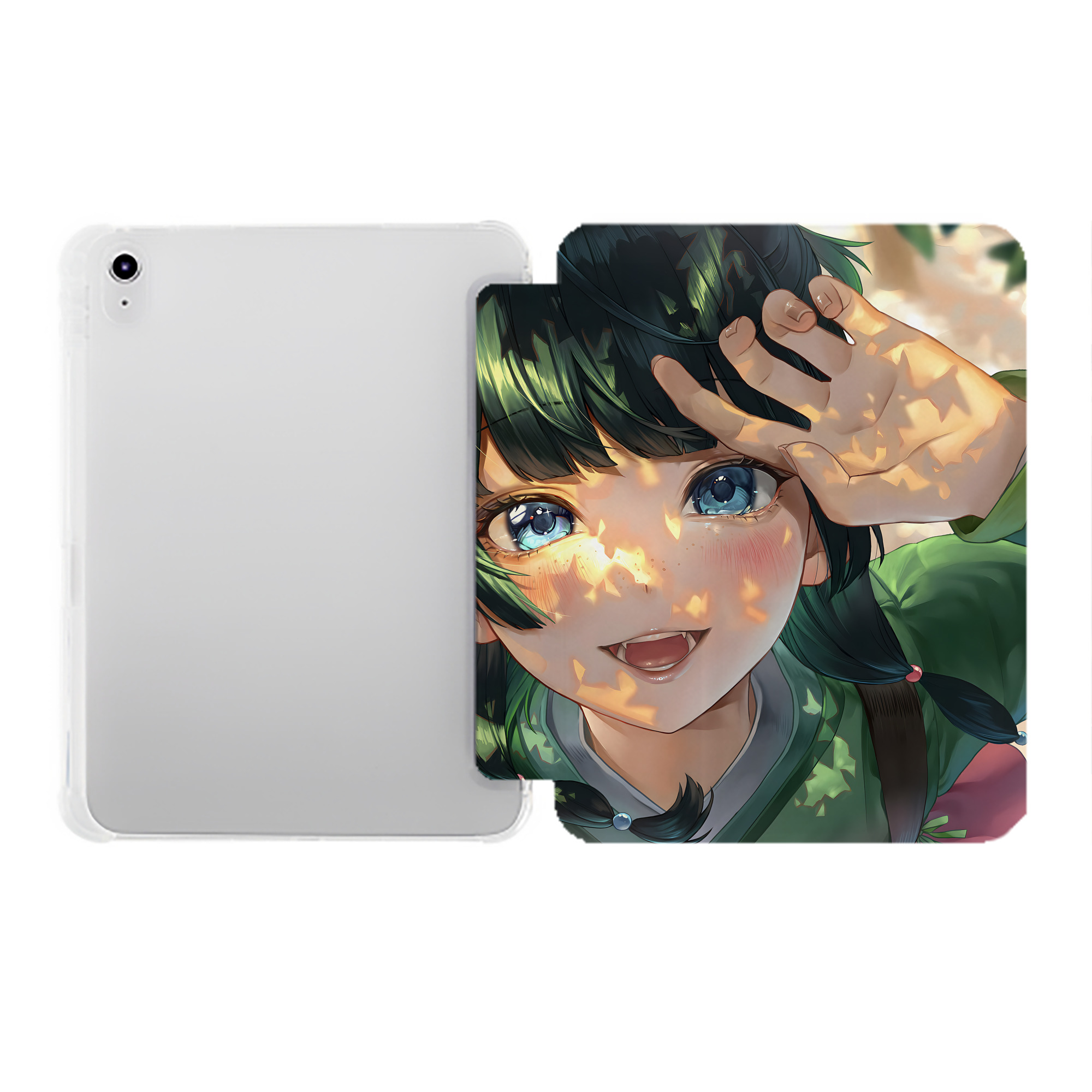 （画像用） 薬屋のひとりごと The Apothecary Diaries IPad ケース ペン収納付き 三つ折りスタンド PUレザー×シリコン 対応機種9.5/10.5/10.9インチ